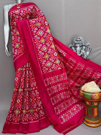 PSNTIDSS5F14NCDC37- Ikat silk saree