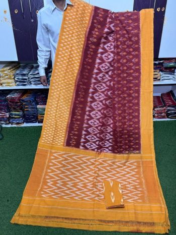 PSRGICTS5F17INCC12- Ikat cotton saree