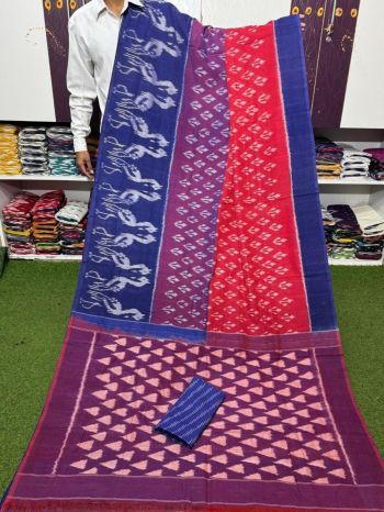 PSRGICTS5F17INCC19- Ikat cotton saree