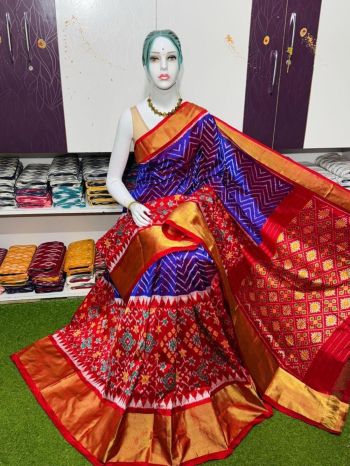 PSRGIDSS5F16BBDD28- Ikat silk saree