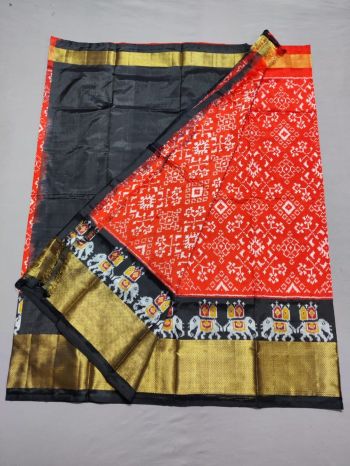 PSSIFSLG5F17SZDC26- Free Size Ikat Silk Lehenga