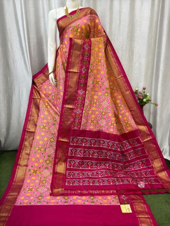 PASKIDSS5F19NDCD02- Ikat silk saree