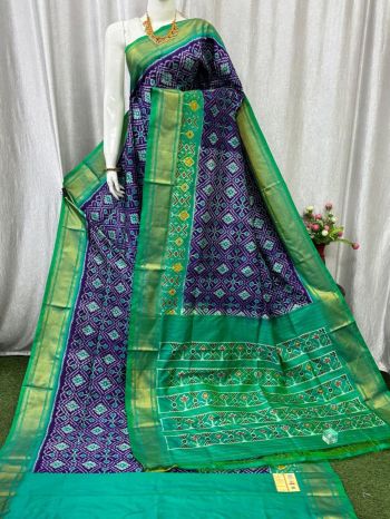 PASKIDSS5F19NDCD13- Ikat silk saree