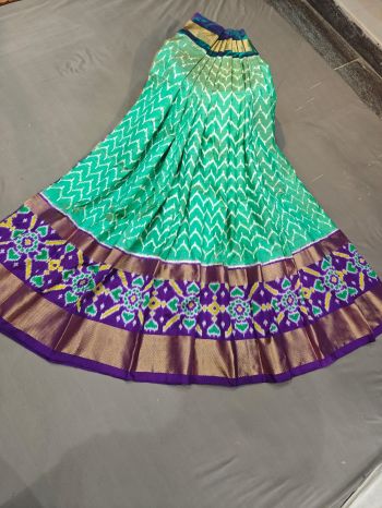 PGMRFSLG5F18SZCD03- Free Size Ikat Silk Lehenga