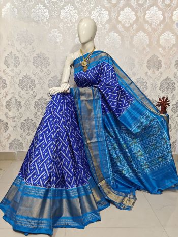 PMIUIDSS5F17CSDC02- Ikat silk saree