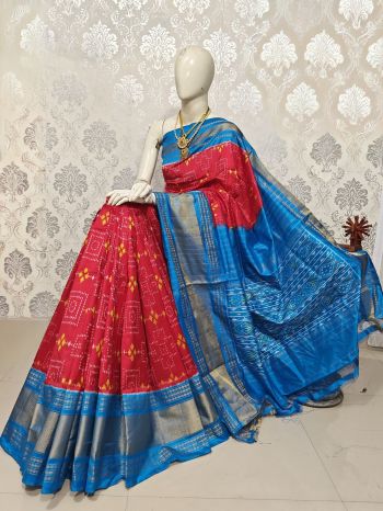 PMIUIDSS5F17CSDC03- Ikat silk saree