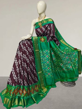 PMIUIDSS5F20NCCD01- Ikat silk saree