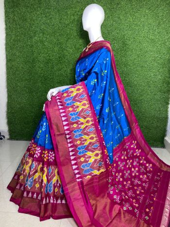 PPHSIDSS5F20TSCC03- Ikat silk saree