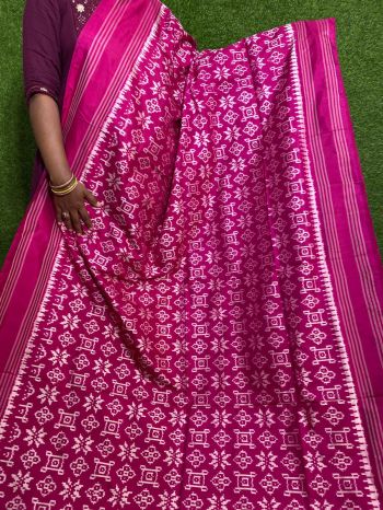 PPHSIDSS5F20TSCC04- Ikat silk saree