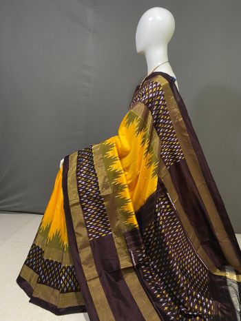 PPHSIDSS5F20TSCC06- Ikat silk saree