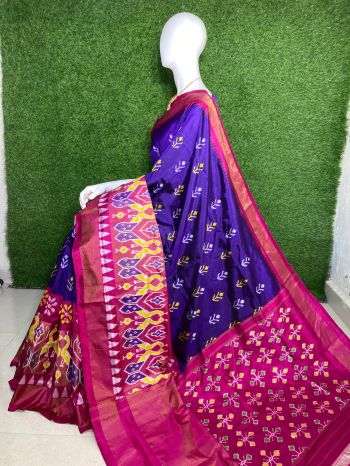 PPHSIDSS5F20TSCC07- Ikat silk saree