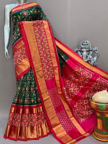 PSNTIDSS5F19NZDD02- Ikat silk saree