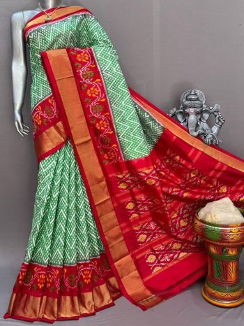 PSNTIDSS5F19NZDD06- Ikat silk saree