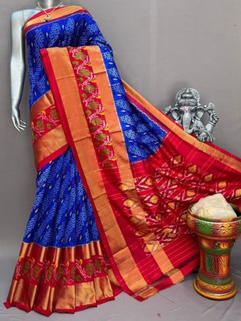 PSNTIDSS5F19NZDD11- Ikat silk saree