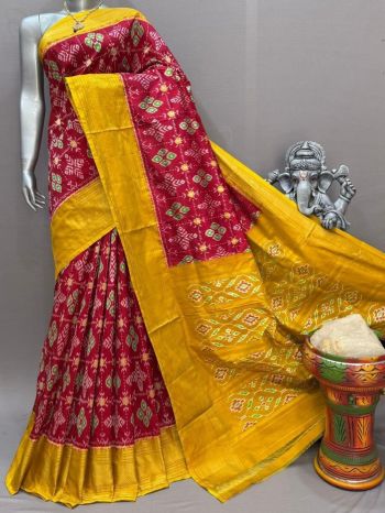 PSNTIDSS5F19NZDD12- Ikat silk saree