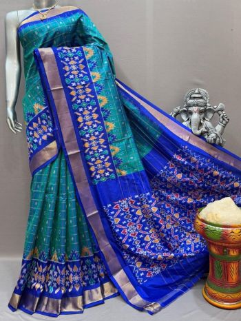 PSNTIDSS5F19NZDD24- Ikat silk saree