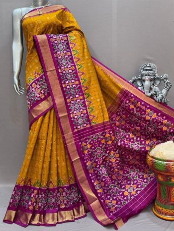 PSNTIDSS5F19NZDD30- Ikat silk saree