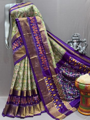 PSNTIDSS5F19NZDD31- Ikat silk saree