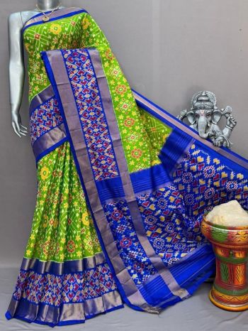 PSNTIDSS5F19NZDD40- Ikat silk saree