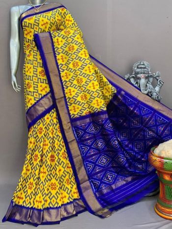 PSNTIDSS5F19NZDD48- Ikat silk saree