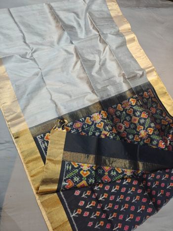 PGMRIDSS5F22XSCC10- Ikat Dupion silk saree