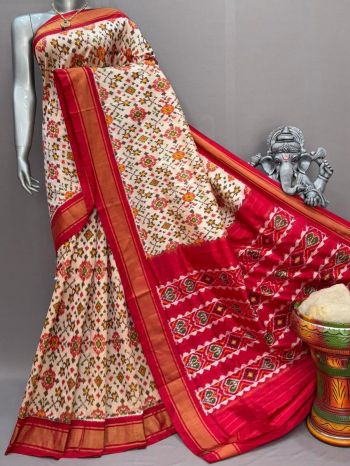 PSNTIDSS5F21NDCD17- Ikat silk saree