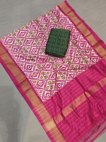 PGMRSDST5F26FSCD51- Ikat Silk dupatta with Ikat sico top