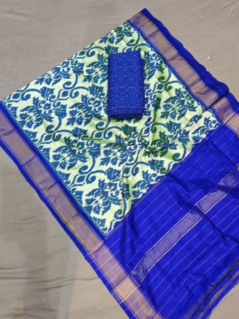 PGMRSDST5F26FSCD53- Ikat Silk dupatta with Ikat sico top