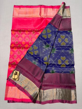 PKHSISSS5F25ISDC03- Ikat soft silk saree