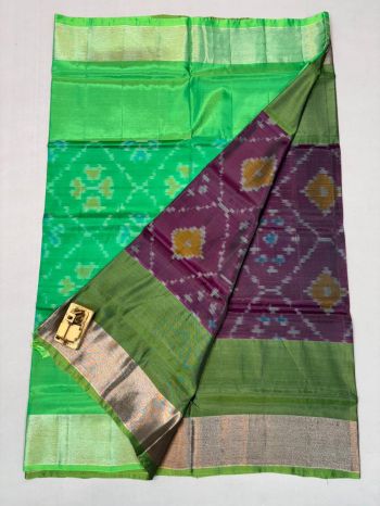 PKHSISSS5F25ISDC12- Ikat soft silk saree