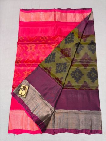 PKHSISSS5F25ISDC16- Ikat soft silk saree