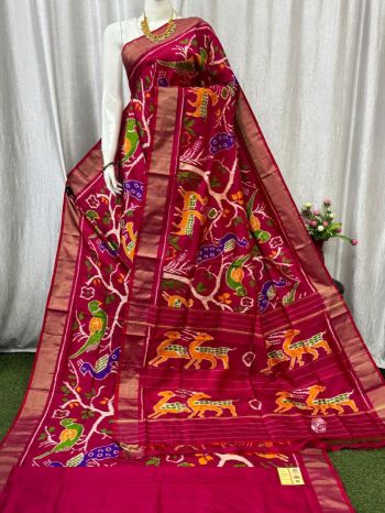 PASKIDSS5F11IDDC01- Ikat silk saree