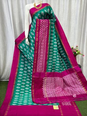 PASKILWS5F12XECC26- light weight Ikat silk saree