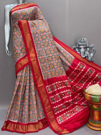 PSNTIDSS5F14NCDC21- Ikat silk saree