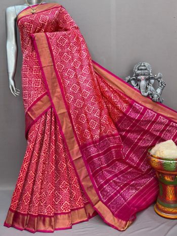 PSNTIDSS5F14NCDC27- Ikat silk saree