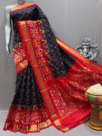 PSNTIDSS5F19NZDD25- Ikat silk saree