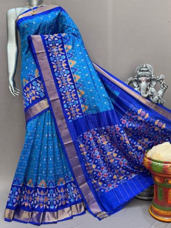 PSNTIDSS5F19NZDD33- Ikat silk saree