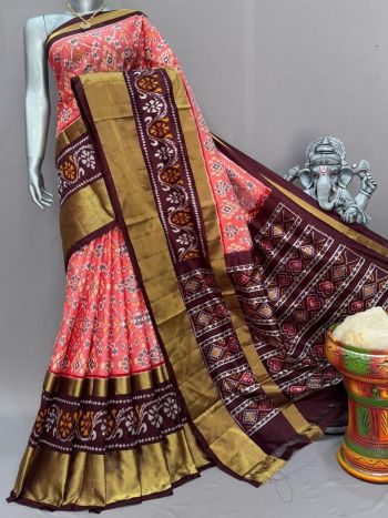 PSNTIDSS5F19NZDD45- Ikat silk saree