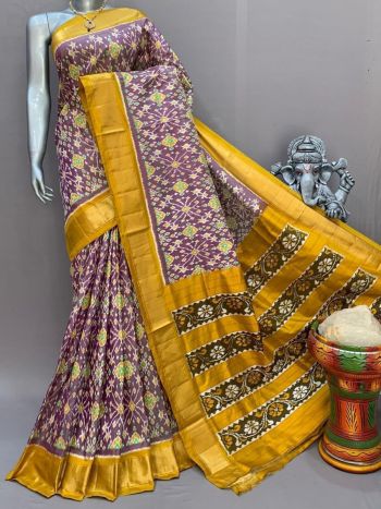 PSNTIDSS5F19NZDD51- Ikat silk saree