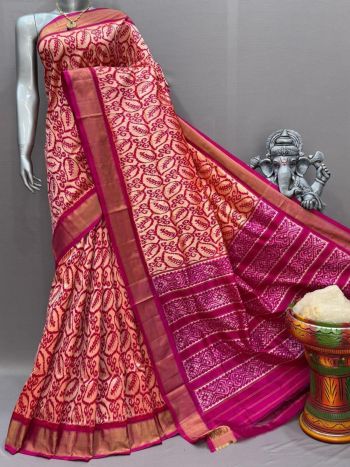 PSNTIDSS5F21NDCD29- Ikat silk saree