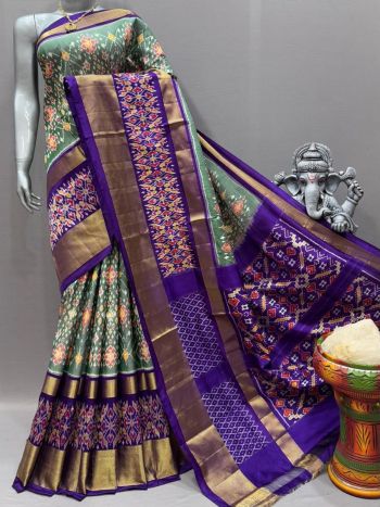 PSNTIDSS5F09NZDC10- Ikat silk saree