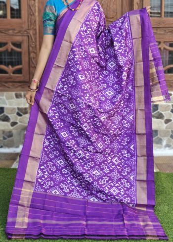 PGMRISDP5F15EDCD16- Ikat silk dupatta