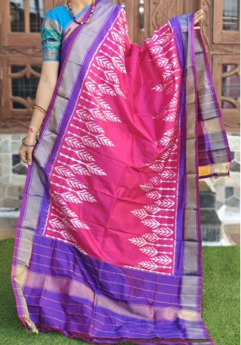 PGMRISDP5F15EDCD43- Ikat silk dupatta