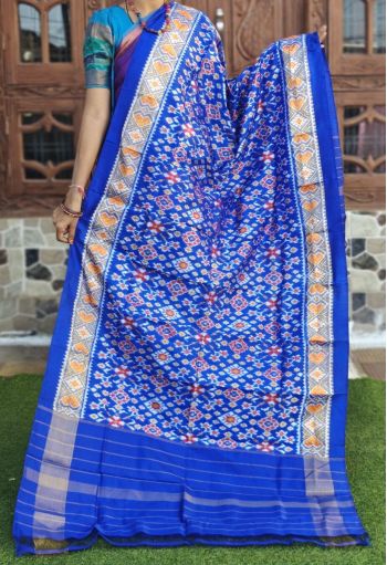 PGMRISDP5F15EDCD19- Ikat silk dupatta