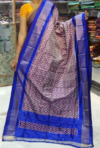 PGMRISDP5F15EDCD14- Ikat silk dupatta