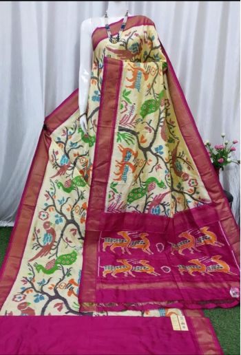 PASKIDSS5F11IDDC02- Ikat silk saree