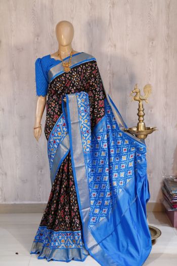 PSHLIDSS5F22NDDC06- Ikat silk saree