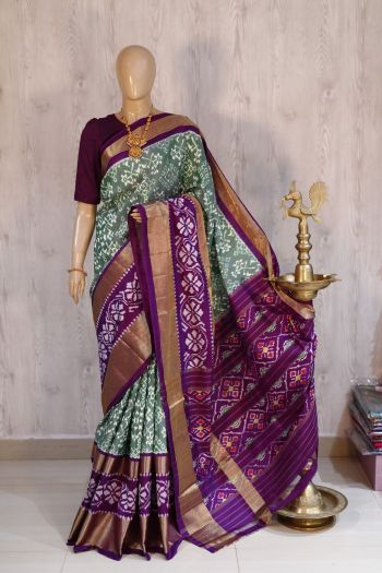 PSHLIDSS5F22NDDC20- Ikat silk saree