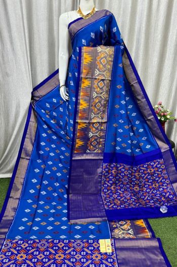 PASKIDSS5F22BEDD02- Ikat silk saree