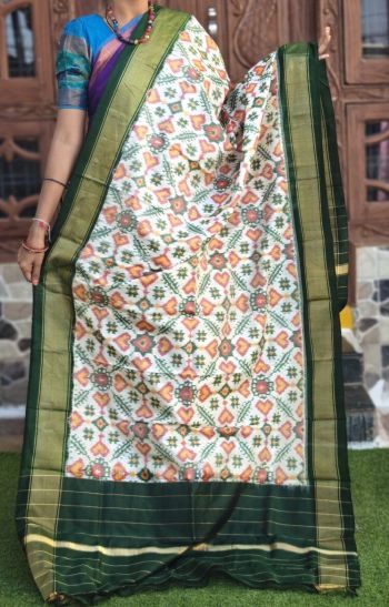 PGMRISDP5F15EDCD41- Ikat silk dupatta